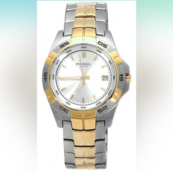 Fossil AM-3998 Stainless Steel Calendar Watch